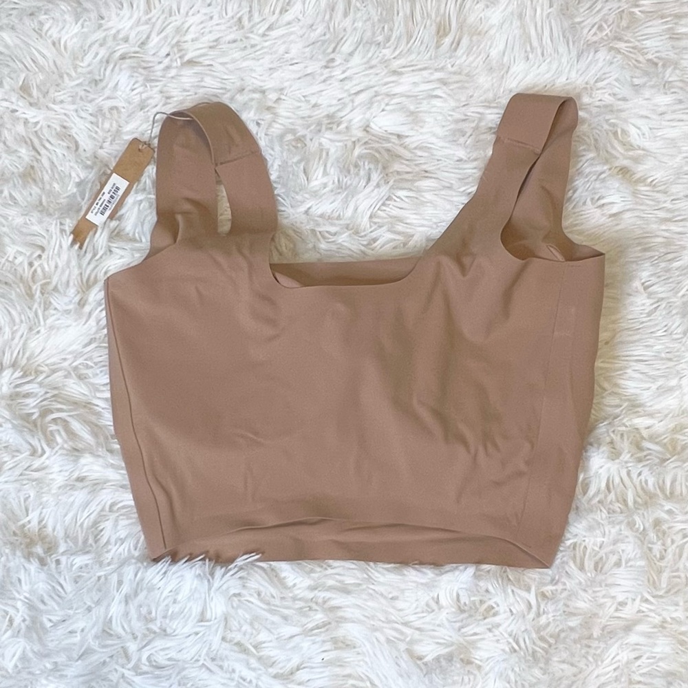 SKIMS Naked Scoop Longline Bra in Sienna - Picture 11 of 15